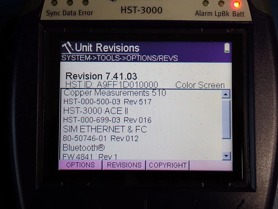 JDSU HST-3000 Handheld Services Tester w/Ethernet & T1/T3 SIMs Cables Pwr Adpt - Image 4 of 4