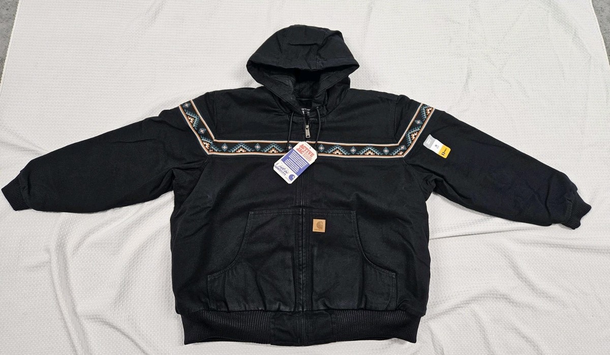 Carhartt 50th Anniversary Woman Montana Aztec Jacket Black Size
