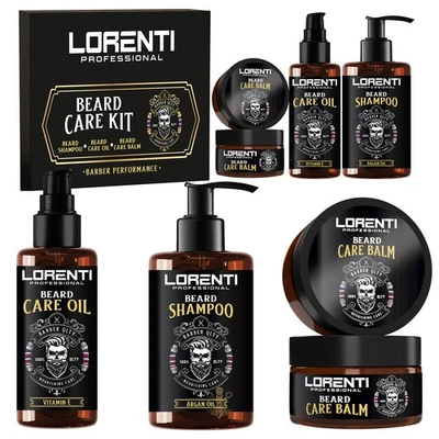 LORENTI – TOKYO & SEOUL Argan Bartpflege und Styling Set Beard Care Kit
