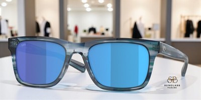 COSTA DEL MAR 6S2003 200319 Tybee Ocean Blue Mir Polarized 55 Men's Sunglasses