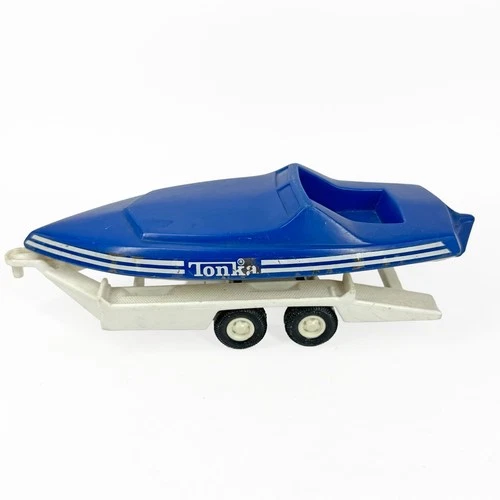 Tonka Boat Trailer 2 Piece Set Model 806453 Vintage Plastic Toy 80's