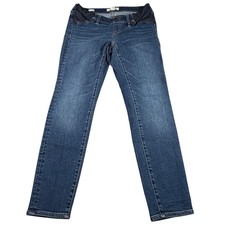 Madewell Maternity Skinny Jeans Womens 28 (30 X 27) Side Panel Stretch Denim