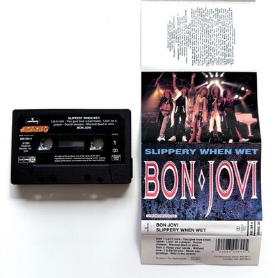 Bon Jovi 1986   Slippery When Wet (Mercury   830 264-4) Cassette Kassette MC