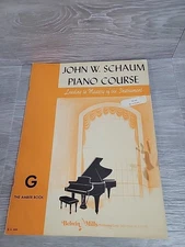 John W Schaum Piano Course The Amber Book G Vintage Belwin Mills 1945