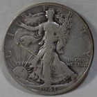 1941-D Walking Liberty Silver Half Dollar Denver Mint 50C Scratched EA021