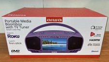 AIWA Portable Media Boombox HDMI, Bluetooth, DVD/CD - Roku & Fire TV Stick JD