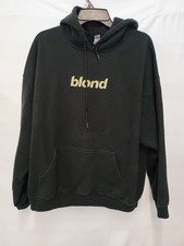 Frank Ocean Blond Merch Black Pullover Hoodie Size XL 2016 Hiphop R B Pop Music