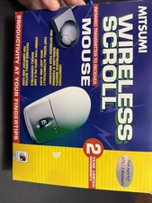 New Vintage Mitsumi Standard Scroll 3 Button serial Mouse 