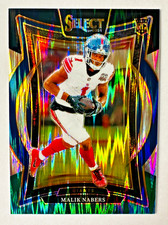 2024 Panini Select Malik Nabers BLACK GREEN Shock Prizm RC #29 Giants Rookie!