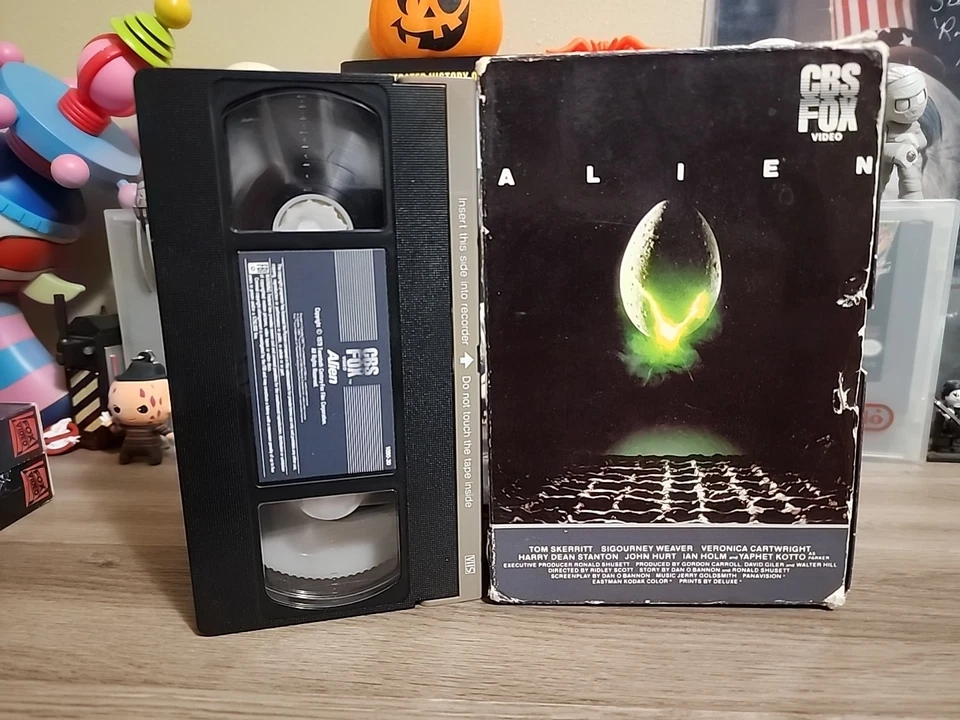 ALIEN VHS Tape CBS FOX 2nd Release Drawer Horror TESTED - Image 2 of 4