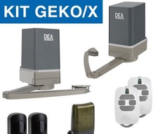 Moteur dea pour portail battant geko, lampe et cellules 