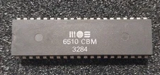 MOS 6510 (3284) CPU Commodore 64 Tested 100% working. UNCUTTED PINS.