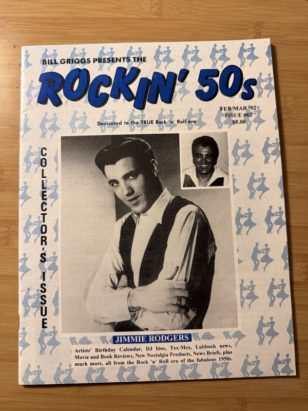 45 rpm Rockin 50's  Jimmie Rodgers And Jimmie Rodgers Sheet Music