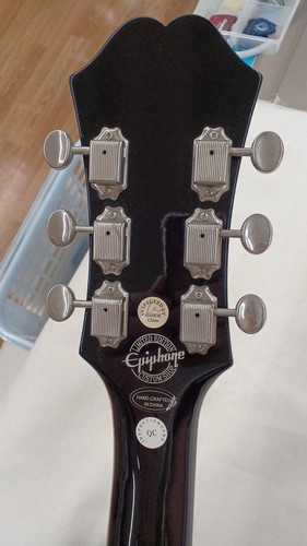 EPIPHONE RIVIERA II EB Used Maple body Mahogany neck Laurelfingerboard w/Gigcase - Picture 3 of 12