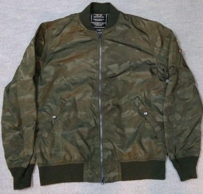 Alpha Industries MA-1 Camouflage Flight Jacket XL Windproof
