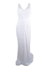 Adrianna Papell Women's Tiered Lace Gown (6, Ivory) 797532412912