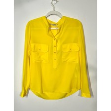 Stella McCartney NWT 100% Silk Mock Neck Blou...