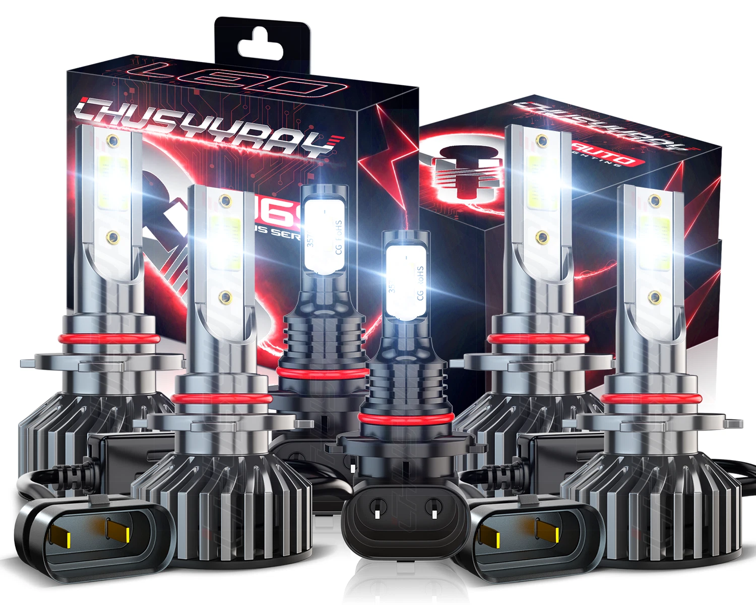 For Cadillac CTS 2003-2007 LED Headlight High Low Beam + Fog Lights Bulbs Combo
