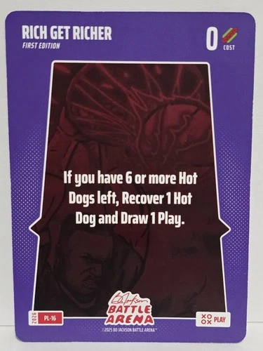 2026 Bo Jackson Battle Arena Rich Get Richer SSP Play Card PL-16