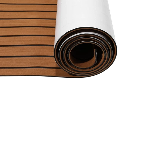 EVA Foam Mat Marine Carpet Yacht Boat Decking Teak Flooring Light Brown 240×90cm - Picture 17 of 22