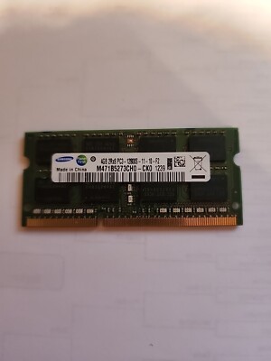 Samsung 4GB 2Rx8 PC3-12800S-11-11-F3 M471B5273DH0-CKO SO-DIMM