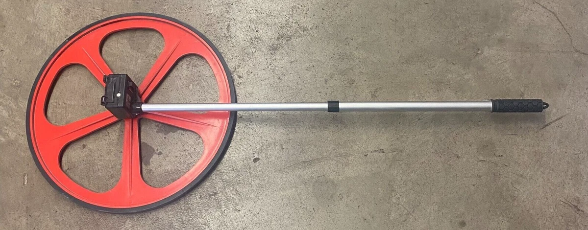 METERMAN INC MEASURING WHEEL RED BLACK MODEL 6012 WHEEL OUTSIDE DIAMETER 19 1 2