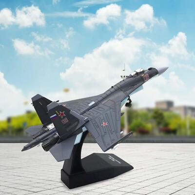 1/100 Legierung russisches Flugzeug Modell SU-35 Druckguss Flugzeug für Regal Schlafzimmer