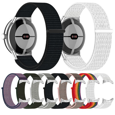 Woven Nylon Watch Band Strap for Google Pixel Watch 1 2 Bracelet Wristband Strap