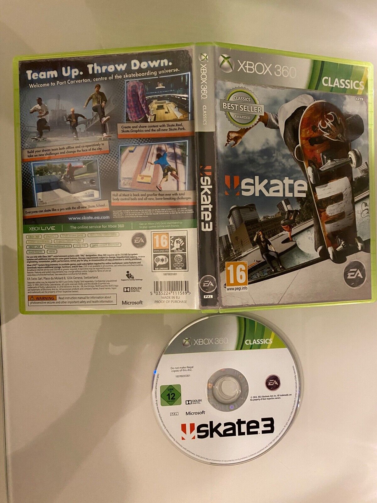 Skate 3 - XBOX 360 / XBOX ONE (Region Free) (Platinum Hits) —