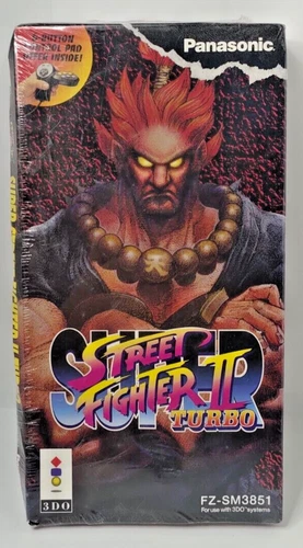 Super Street Fighter II Turbo Longbox 3DO - Sealed- Damaged Box