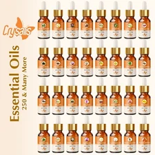 NEW Crysalis Essential Oils Set 30ml – Lavender, Tea Tree, Eucalyptus & More.