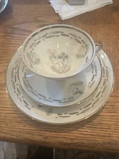 3 Piece Tea Cup Set Winterling Mark Leuthen Bavaria Trio EUC 14K Trim #4