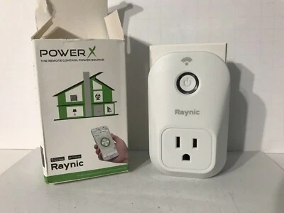 Raynic PowerX Wireless Outlet Switch WiFi Smart Plug Remote Control On/Off-White