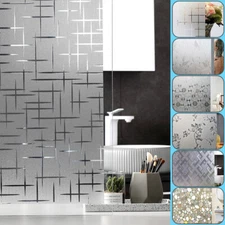 Reusable Window Glass Film Static Cling Glueless Removable  Frosted Decor