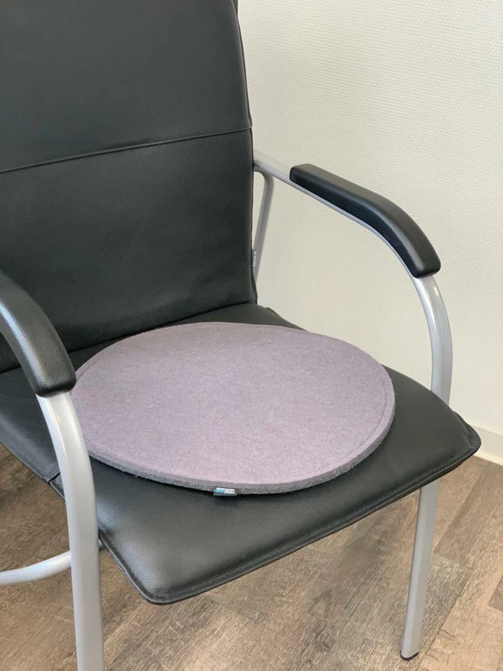 Sitzauflage WOLLFILZ 10 mm rund 35 cm 40 cm Stuhlauflage Sitzkissen Bankauflage - Bild 3 von 3