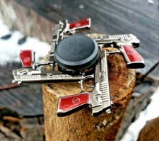 9-MM Berettas Guns Metal Fidget Spinner Toy Boys Girls Kids Adults ADHD Focus 