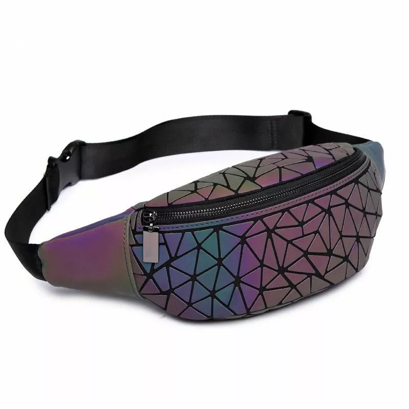 Mushroom Fanny Pack, Gradient Magic Women Men Waist Hip Bum Bag