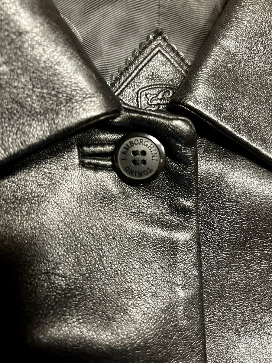 Tonino Lamborghini Black Women's Italian Leather Trench Coat Tonino Lamborghini Black Women's Italian Leather Trench Coat
