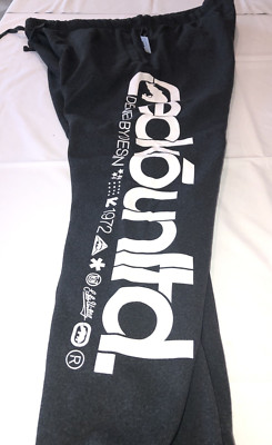Ecko Unltd. Charcoal Heather Graphic Fleece Sweatpants Size 5XL,XXXXXL