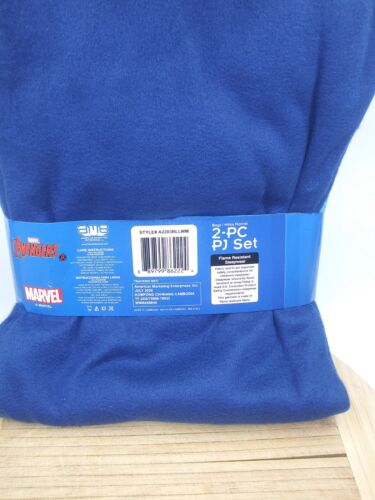 New Boys AVENGERS Flannel Pajamas 2 piece Sleep Wear Set Size 8. Hulk Iron Man - Picture 4 of 7