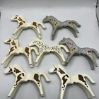 Vintage Playmobil Western Horse Lot. 7 Total. Used A