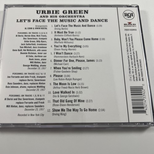 Urbie Green Let's Face The Music And Dance CD RCA Spain 1996 - Picture 2 of 3