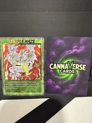 CannaVerse Cards TCG - Purple Haze SS-RR 02/18 - Serialized /60 - Sample