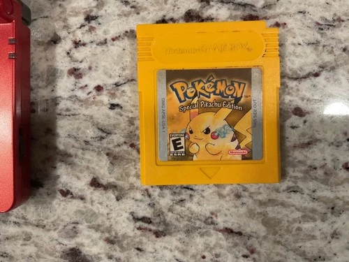 1999 Pokemon Yellow Version: Special Pikachu Edition GameBoy AUTHENTIC - Vintage