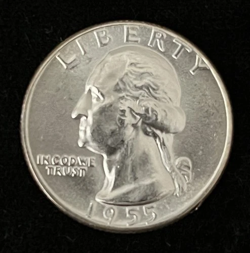 1955-P Washington Silver Quarter CH-BU