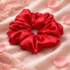 Red Satin XXL Scrunchie
