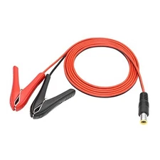  DC Battery Clips Cable 8mm Male to Battery Clamps Extension Cord 12-24V Car 