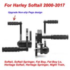 Billet Aluminum Forward Controls Footpegs For Harley Davidson Softail 2000-2017