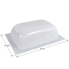 ICON 15283 RV Skylight White 22 1/2" x 14 1/2" x 7 5/8"