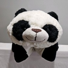 Pillow Pets Panda Bear Large Size 18 Inches Black  White Pillowpets